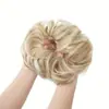 Moño de Pelo Estilo Europeo y Americano para Mujeres, Moño de Pelo Elástico, Seda de Alta Temperatura, Moño de Pelo Rizado Natural Esponjoso, Fábrica de Pelucas Transfronteriza