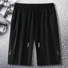[Entrega Rápida] Pantalones Cortos Deportivos de Seda Helada de Verano para Hombre, Pantalones Largos a Mitad de Pierna Sueltos Versátiles, Ropa Exterior Delgada de Moda, Pantalones de Playa