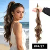 Trenzas de Peluca de Caballo para Mujer, Trenzas de Peluca Onduladas Grandes, Cola de Caballo Baja Natural Esponjosa, Peluca de Cola de Caballo Alta para Volumen Adicional, Venta al por Mayor