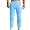 Pantalones casuales jacquard para hombre transfronterizos Amazon europeo y americano primavera y otoño comercio exterior color liso cordón casual sueltos deportivos joggers