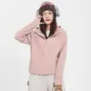 Nuevo Modelo 2026 Serie Lu Sudadera Holgada Adelgazante de Cintura Ultra Alta para Mujer, Top de Felpa Cepillada para Mujer, Chaqueta Cálida con Capucha para Mujer, Otoño
