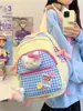 Mochila de gato de desenho animado fofa e brincalhona para crianças, perfeita para a escola, férias e passeios, cheia de energia