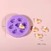 Mini Brinquedo de Comida Squishy Molde Hambúrguer Queijo Pão Baguete DIY Moldagem Manual Molde de Silicone