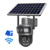 Cámara de Vigilancia Solar 4G 4K para Exteriores 8MP HD Red WiFi Inalámbrica Cámara Remota