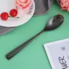 Fornecimento Direto da Fábrica Cabo Quadrado Utensílios de Hotel Faca e Garfo Comida Ocidental Aço Inoxidável 304 Conjunto de 4 Peças de Faca, Garfo e Colher