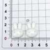 Accesorios de Resina con Cabeza de Conejo Linda Brillante Pegamento Crema DIY Pasador Accesorios para el Cabello Funda de Teléfono Celular Agujero Zapato Llavero Lote