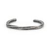 Pulsera de Guerra Vikinga Pulsera de Acero de Titanio Pulsera Simple Abierta para Hombres Pulsera de Personalidad Mobius para Mujeres Accesorios Retro Europeos y Americanos