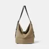 Bolsa Transversal Feminina Nova Retro Transfronteiriça Bolsa de Lona Grande Capacidade Bolsa Saco para o Dia a Dia Bolsa de Ombro Fashion Casual para Mulheres