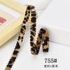 Cinta de tela de leopardo con estampado de moda, accesorios para el cabello hechos a mano, cinta para el cabello, horquilla, accesorios para el cabello DIY