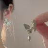 Placa de Incienso para Mosquitos sin Orejas Pinza para Oreja Diseño de Estilo Frío Pendientes Pendientes Largos con Borlas para Mujer Pinza para Oreja Indolora Versátil