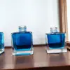 Frasco de perfume quadrado spot frasco de aromaterapia sem fogo 50ml frasco transparente de óleo essencial 100ml frasco quadrado de vidro transparente