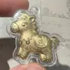 Llavero Hazte Rico Pronto, Colgante de Caballo Dorado, Encanto para Bolso Teléfono, Adorno Colgante, Regalo de Evento, Regalo de Año Nuevo