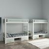 Mesa de Cama Superior al por Mayor de Fábrica Cama de Hierro Forjado Escritorio para Dormitorio Escolar Cama para Apartamento Combinación de Acero y Madera con Armario Camas Altas y Bajas