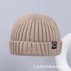 Estilo Coreano Nueva Llegada Tela Lana Gorro Tejido para Mujer Otoño e Invierno Cálido Casual Combinable Gorro Piel de Melón Moderno de Moda Gorro de Piso