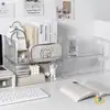 Cajas de Almacenamiento Apilables para Escritorio, Estantes Organizadores de Cosméticos para Mascotas de Lujo Ligero, Transparente para Artículos Esenciales Diarios y Varios del Hogar