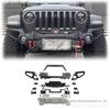 O para-choque dianteiro Cross-Border Jeep é adequado para Jeep Wrangler RR Gladiator JL de 2018 a 2024, sendo uma modificação para para-choques de veículos off-road.