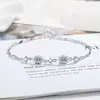 Transmisión en Vivo Popular Pulsera de Dos Quilates Estilo Bolso de Princesa Imitación Moissanita para Mujer Pulsera Versátil de Nicho Temperamento Joyería de Mano