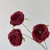 3 Rosas Artificiales Austin para Decoración de Boda, Rosas Artificiales para Arreglo de Lugar de Boda, Decoración Suave de Hotel