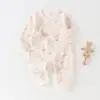 Mameluco de mariposa antibacteriano ultrablando de 10A para bebé, mameluco de algodón puro para recién nacido, traje de una pieza para gatear para recién nacido de todas las estaciones, clase A
