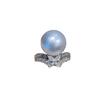 Accesorios DIY S925 plata esterlina atmósfera elegante anillo de perlas soporte vacío anillo semiacabado anillo soporte anillo de dedo apertura