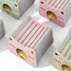 Ninho de Gato Cor de Blush, Casa de Gato Que Não Ocupa Espaço, Arranhador Portátil para Gato, Tapete para Gato, Cadeira de Descanso para Gato de Madeira Maciça para Primavera e Verão, Resistente a Arranhões