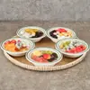 Kaibaiya Porcelana de Imitação A5 Melamina Louça Tigela de Sobremesa Criativa Pó de Gelo Simi Dew Taro Redondo Pele Dupla Leite Açúcar Água Tigela Conjunto