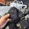 Material Filtrante de Piedra Volcánica Negra para Tratamiento de Agua, Material de Relleno para Humedales, Extendido Suelto para Hoyos de Árboles en Paisajismo, Partículas Pequeñas, Trozos Grandes de Piedra Volcánica