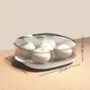 Caja de Cocción al Vapor Calentada Específica para Horno de Microondas, Vaporera Transparente de Grado Alimenticio para Calentar Tamales, con Tapa, Gadget Multifuncional para Calentar Comida en Casa