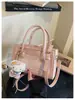 Bolsa de Mão Quadrada Pequena Color-Blocking da Moda deste Ano para Mulheres, Nova Bolsa de Ombro de Luxo Verão 2025, Bolsa Transversal para o Dia a Dia Atacado