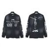 Sudadera con Estampado Retro Street Rock de Moda Hellstar de Manga Larga para Hombre y Mujer Corte Holgado