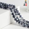Beibei Fu cuentas sueltas de cristal de palomitas de maíz fantasma negro cuentas redondas semiterminadas joyería DIY con cuentas semiterminadas al por mayor