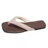 Chanclas Cuadradas para Mujer, Adecuadas para Uso en Exteriores, Verano 2026, para Combinar con Vestidos, Playa, Moda de Alta Gama, Sandalias de Tira Goma Casuales