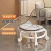 Taburete de Rueda Universal Acrílico Silencioso Polea Infantil Silla Pequeña Doméstico Extraíble Taburete con Ruedas para Sofá Taburete Bajo