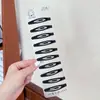 Clip de Cabello Bb Negro Mate Transparente Estilo Coreano Accesorio para el Cabello Pasador, Paquete de 10 Clips de Cabello Bb para Flequillo