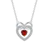 Colar Símbolo Amor Infinito Luxo Leve Alto Padrão Exquisito Versátil Corrente para Clavícula em Forma de Coração Colar Lucky com Zircônia Presente