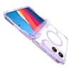 Novo produto transfronteiriço adequado para Apple 18 Duo capa de telefone magnética transparente iphone18 capa protetora dobrável esquerda e direita