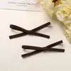 Atmósfera de Otoño e Invierno Gamuza Lazo Anudado a Mano DIY Pasador Retro Elegante Pinza Lateral Cabello Roto Accesorios para el Cabello