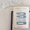 Nuevo color combinación de pinzas para el pelo de niños con diseño de puntos de onda geométricos pinza para el pelo pinza lateral pinza BB