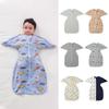 Saco de Dormir para Bebé Anti-Salto para Recién Nacidos, Saco de Dormir Calmante Universal para Todas las Estaciones, Ropa Facial de Algodón Puro Transpirable Anti-Rayaduras para Bebé