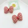 Serie roja adorno de lazo 3D acolchado accesorios DIY calcetines para niños decoración de ropa materiales en stock al por mayor
