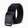 Cinturón Táctico para Hombre de Nylon con Hebilla Automática, Exterior Casual Versátil, Cinturón de Lona Elástica, Cinturón Tejido Sin Agujeros para Hombre