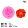 Mini forma de silicone de rosa, forma de fondant para bolo, forma de chocolate, forma de silicone líquido, decoração de bolo