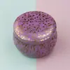 Pequeña Caja de Lata de Hojalata Boda Dulces Horneado Galletas Vela Aromática Tarro Vintage Floral Té Dulces Caja