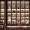 Nuevos Adornos Chinos de Lujo Ligero de Gama Alta Muebles Blandos para el Hogar Sala de Estar Oficina Sala de Té Vitrina Estantería Artículos Decorativos
