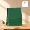 Sacolas de Papel Kraft com Logo Personalizado Sacolas de Alça para Padaria, Sobremesa, Café para Levar e Embalagem de Presente para o Festival do Meio Outono | Atacado