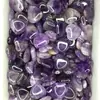 Joyería de alta calidad 20*6 mm polvo de piedra natural cristal 2 cm forma de corazón adornos de amor manualidades de gemas