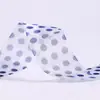 Fita de Renda com Bolinhas Material DIY Artesanal Flor para Sapato Laço Embalagem de Caixa de Presente Anel de Cabelo Fita de Chiffon com Bolinhas