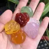 Pendente de Buda de Ágata Branca Natural Atacado, Pingente de Buda da Felicidade de Calcedônia Amarela Cristal de Gelo, Pingente de Buda Maitreya Multicolorido para Mulheres