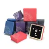 Anillos al por mayor, Pulseras, Collares, Cajas para joyería, Cajas de papel para empaque de almacenamiento de joyería, Cajas para joyería con sello de oro de flor de loto