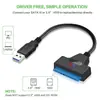 Adaptador de unidade de estado sólido de 2,5 polegadas para atacado cabo de disco rígido sata de cobre sem oxigênio cabo de unidade fácil USB 3.0 para SATA